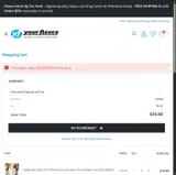 WELCOME10 coupon verification screenshot