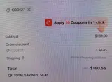 CODE27 coupon verification screenshot