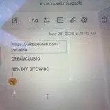 DREAMCLUB coupon verification screenshot