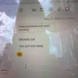 DREAMCLUB coupon verification screenshot