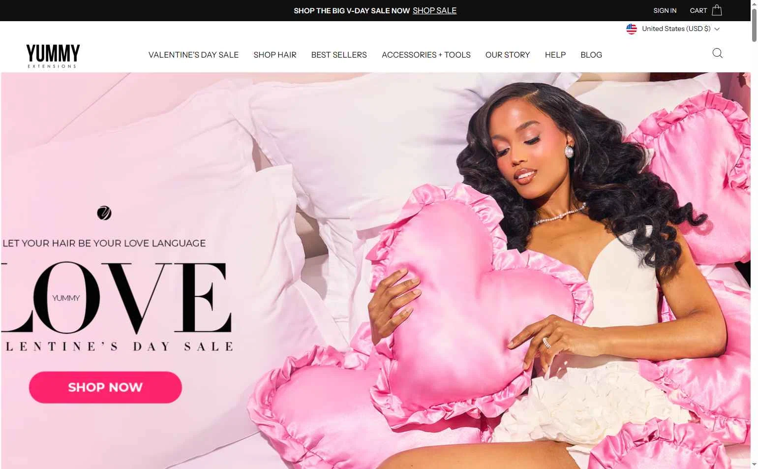 Yummy Hair Extensions checkout page showing Yummy Hair Extensions discount code box | Screenshot taken by SimplyCodes community member on Feb 2, 2026