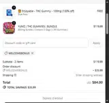 YUMZ LAB coupon verification screenshot