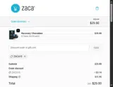 ZACA15 coupon verification screenshot