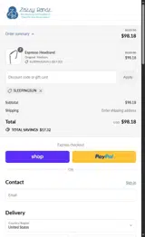 SLEEPINGSUN coupon verification screenshot