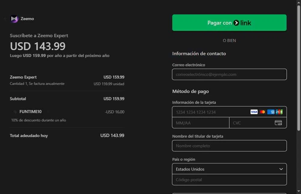 Zeemo checkout page showing Zeemo promo code box | Screenshot taken by SimplyCodes community member on Jan 17, 2026