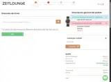 Zeitlounge.com coupon verification screenshot