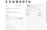 Zenbooth coupon verification screenshot