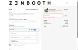 Zenbooth coupon verification screenshot