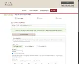 Zen Foods coupon verification screenshot