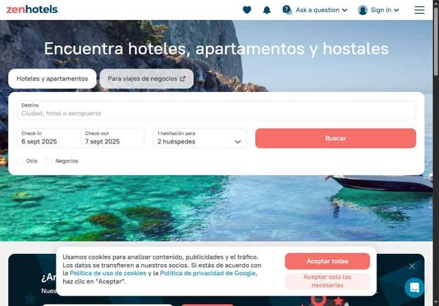 ZenHotels checkout page showing ZenHotels promo code box | Screenshot taken by SimplyCodes community member on Sep 5, 2025