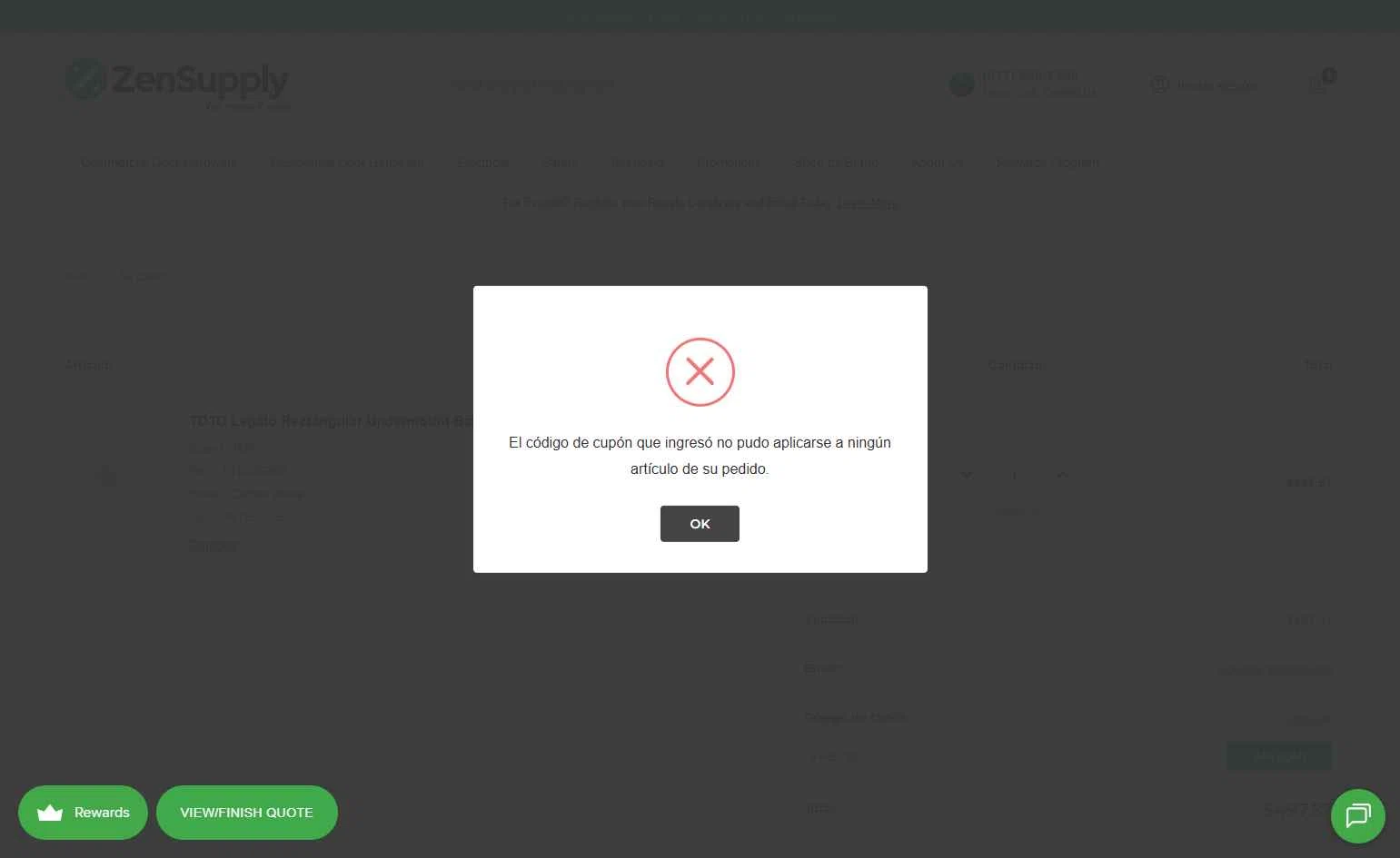 ZenSupply checkout page showing ZenSupply promo code box | Screenshot taken by SimplyCodes community member on Dec 15, 2025