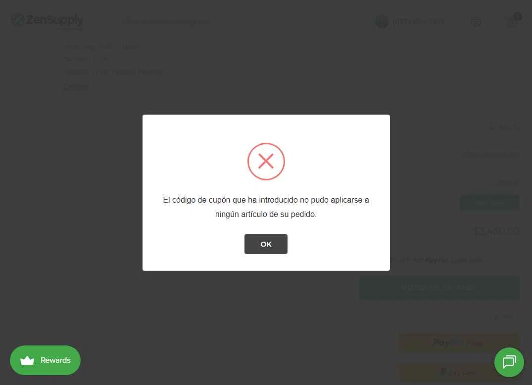 ZenSupply checkout page showing ZenSupply promo code box | Screenshot taken by SimplyCodes community member on Dec 11, 2025