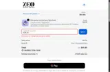 ZEO coupon verification screenshot