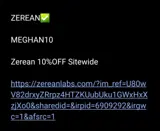 Zerean coupon verification screenshot