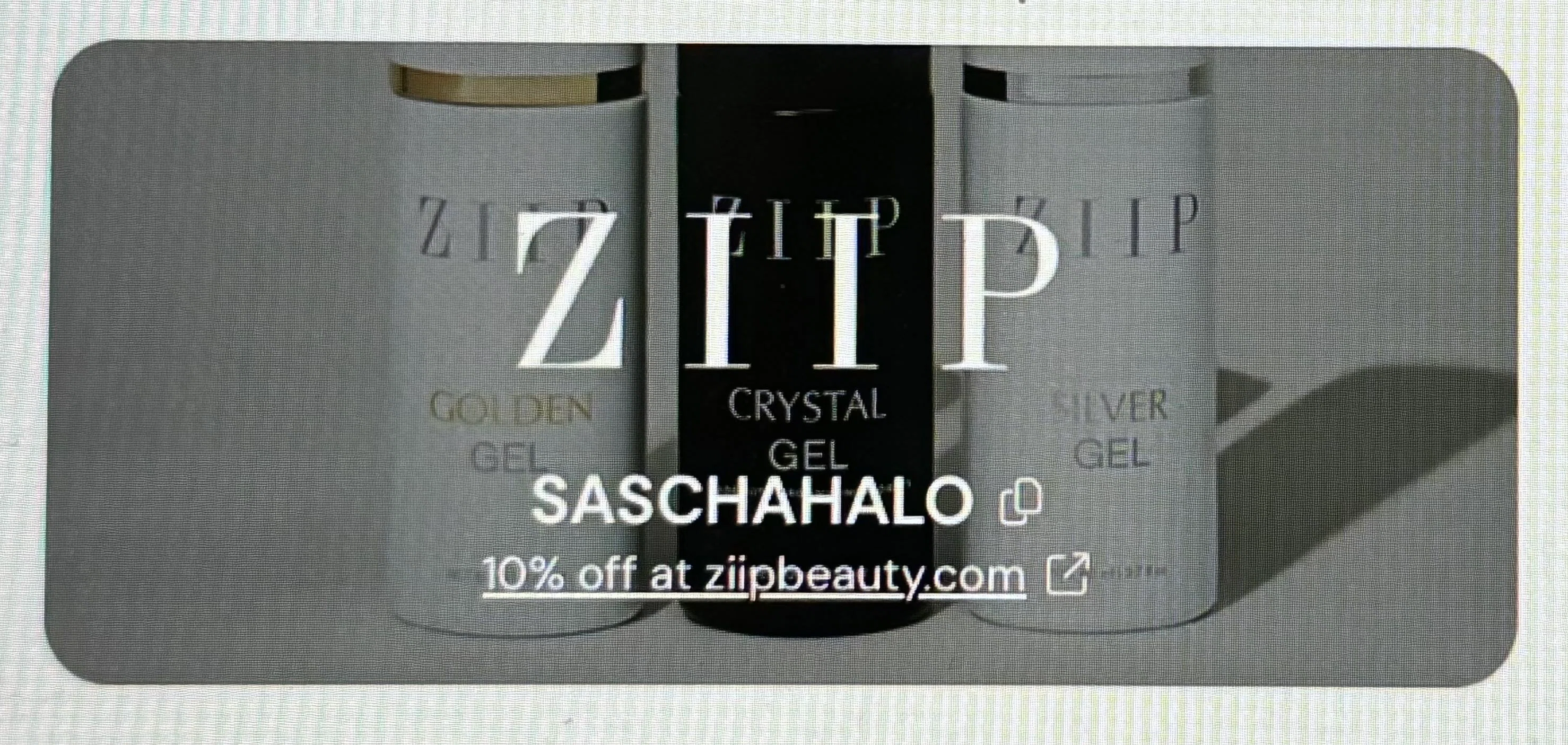 ZIIP discount code screenshot showing code SASCHAHALO applied at ZIIP checkout page. Uploaded by SimplyCodes community member anakinesse on Dec 21, 2025