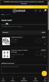 Ziip Stock coupon verification screenshot