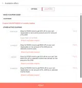 valentine250 coupon verification screenshot