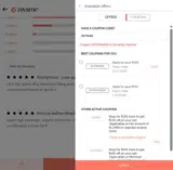 ZEXTRA150 coupon verification screenshot