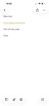 TR15 coupon verification screenshot