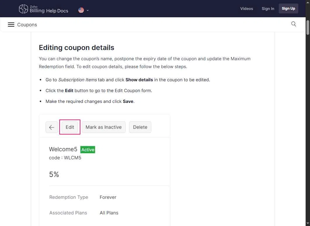 Zoho checkout page showing Zoho promo code box | Screenshot taken by SimplyCodes community member on Aug 24, 2025