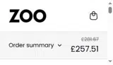 Zoo Fashions coupon verification screenshot