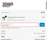 HAPPYDOG15 coupon verification screenshot