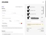 Zound coupon verification screenshot
