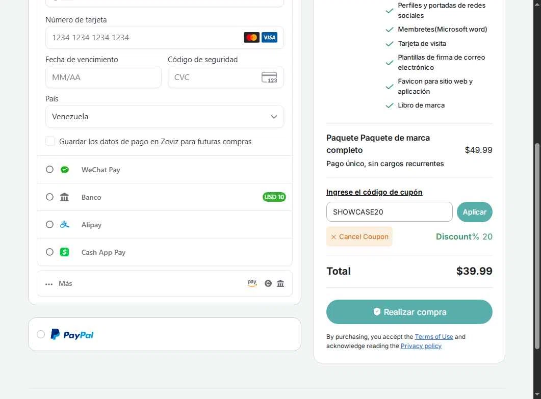 Zoviz checkout page showing Zoviz coupon code box | Screenshot taken by SimplyCodes community member on Dec 25, 2025