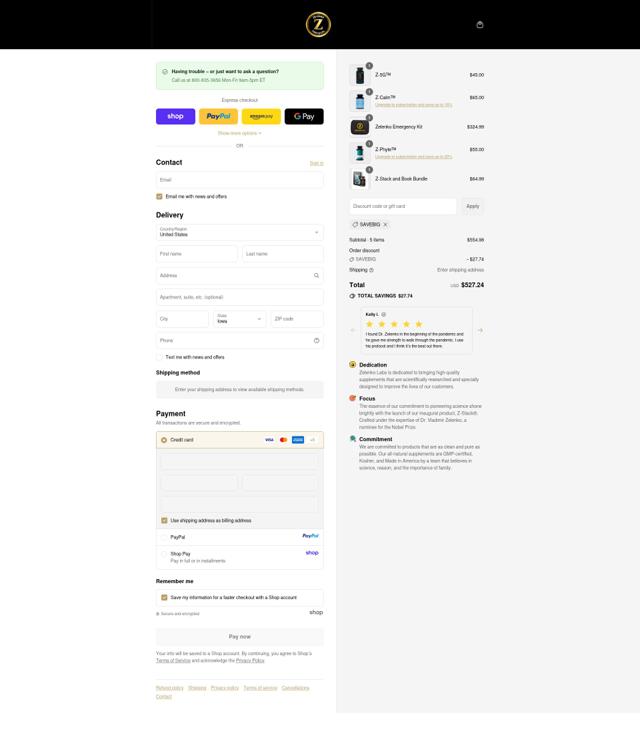 ZStack checkout page showing ZStack promo code box | Screenshot taken by SimplyCodes community member on Sep 13, 2025
