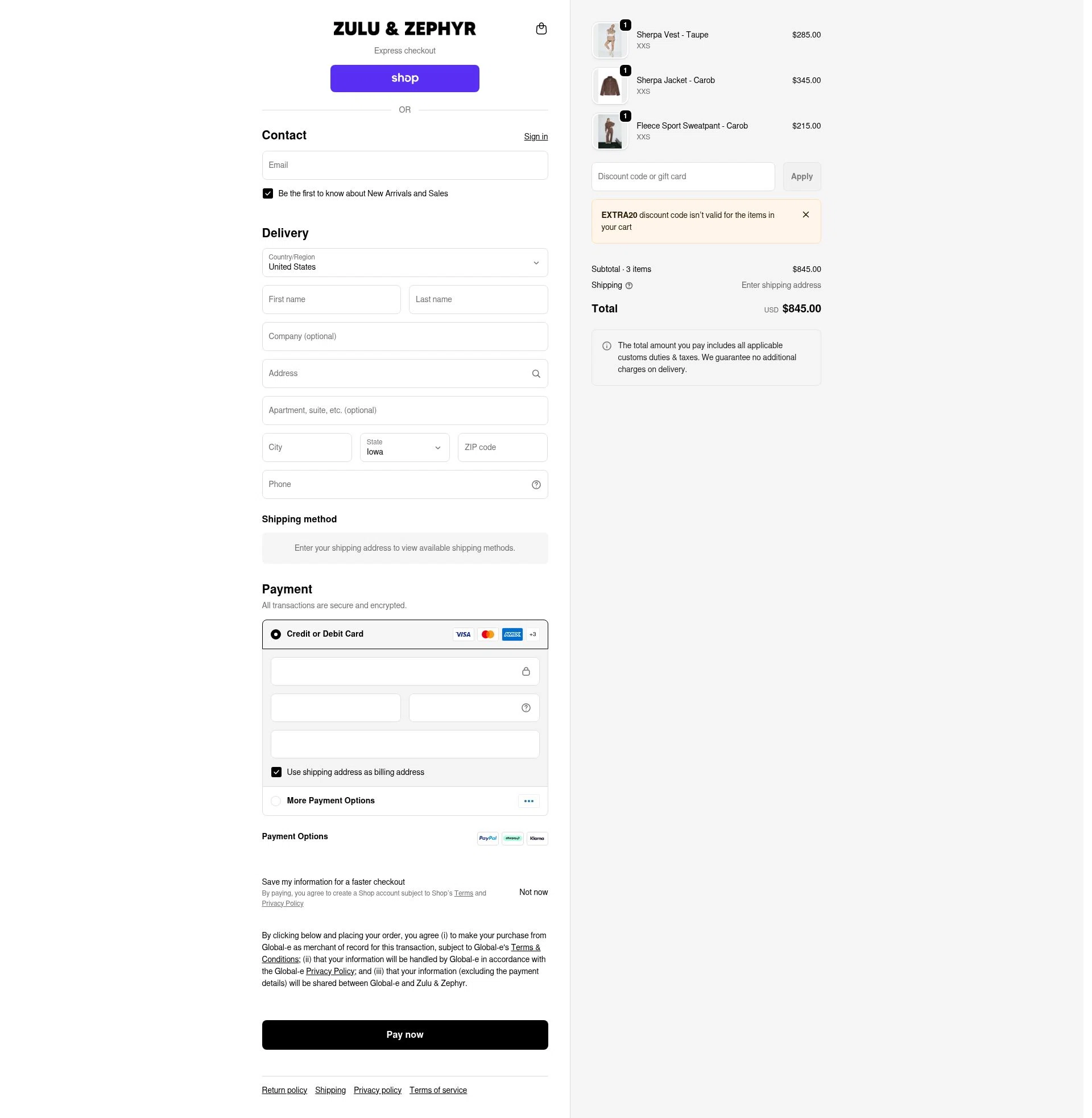 Zulu & Zephyr Promo Codes