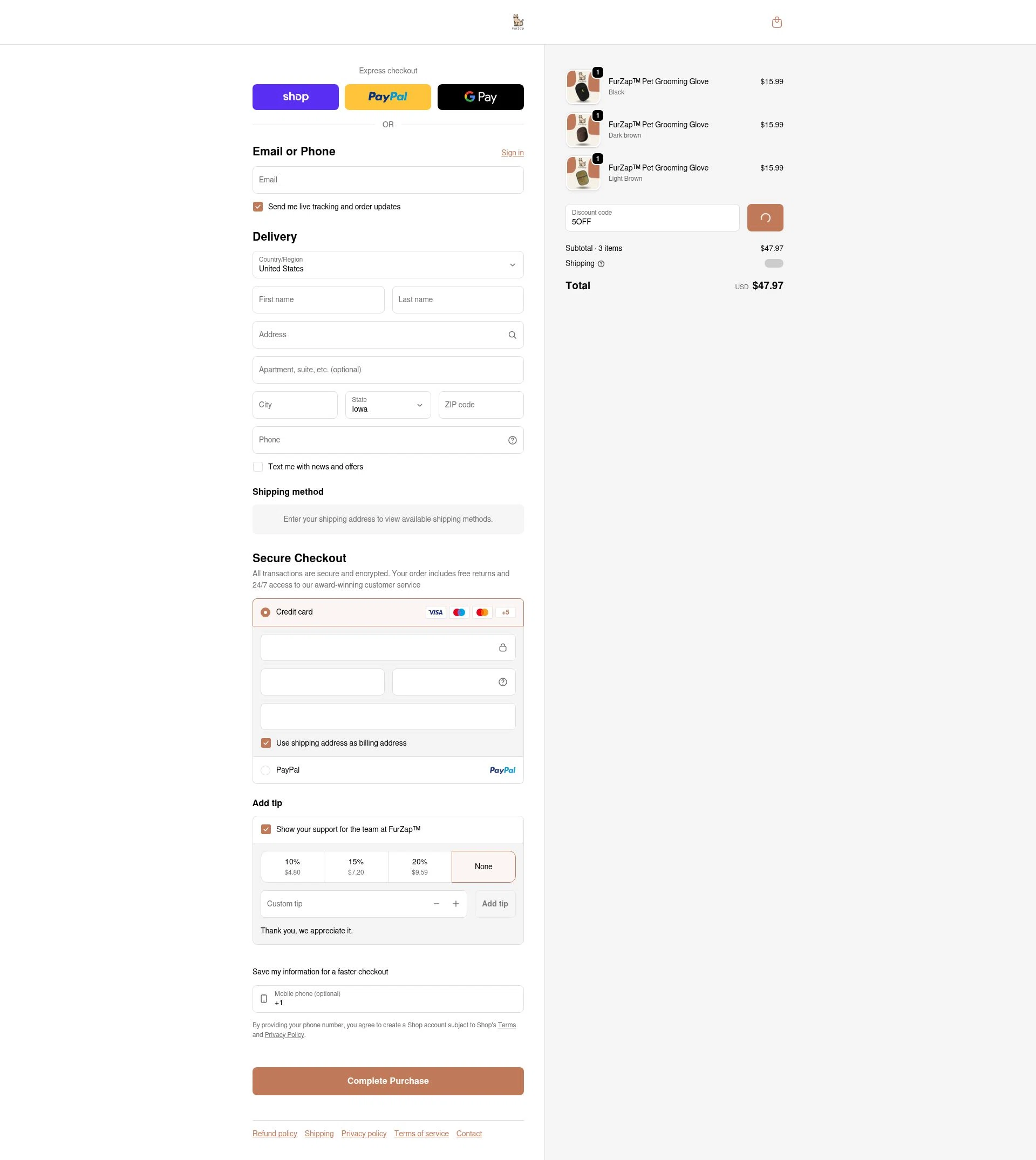 Zylumz Bluelenz checkout page showing Zylumz Bluelenz promo code box | Screenshot taken by SimplyCodes community member on Feb 12, 2026