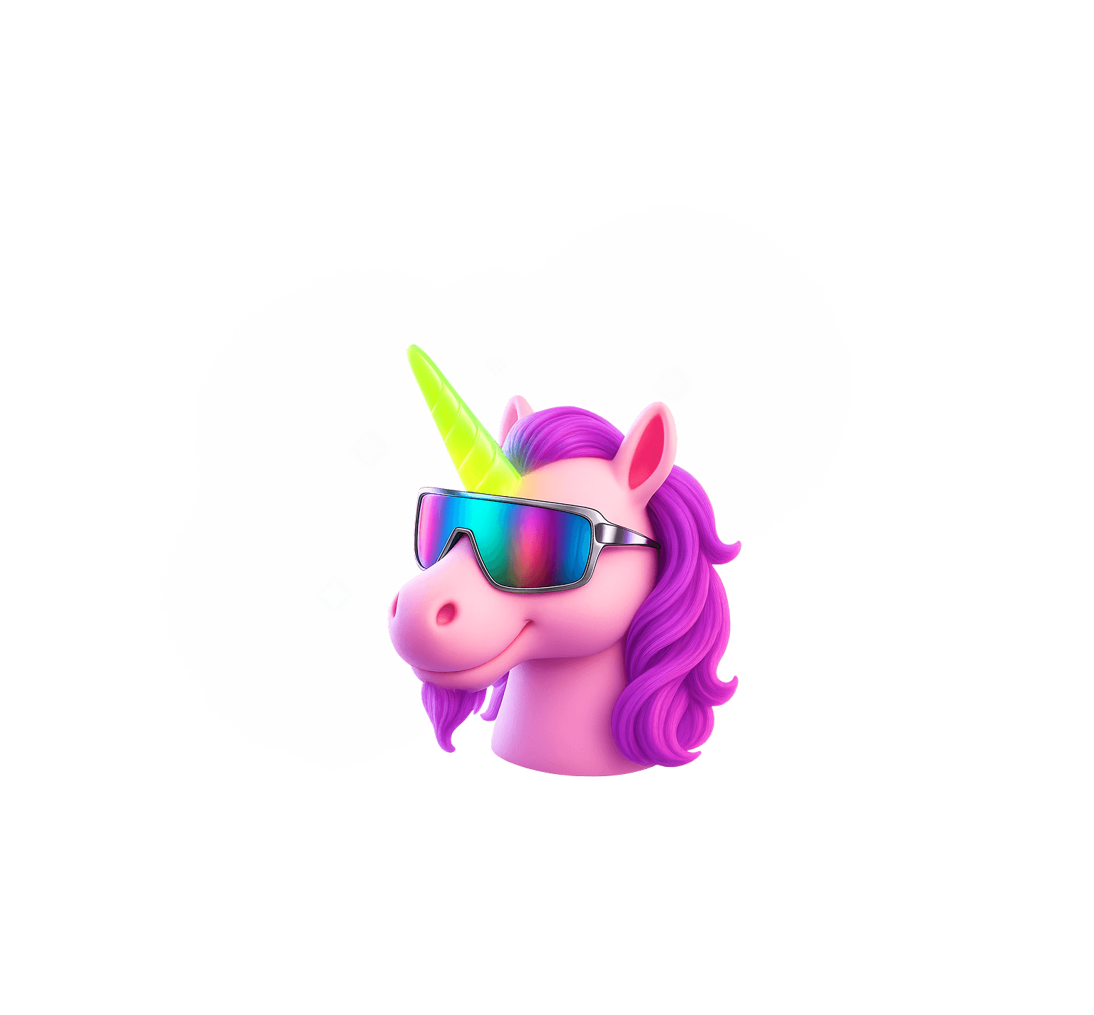 The coolest unicorn wearing sunglasses